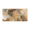 Modernes abstraktes Bild Gold Beige Blau Metallic Movements Haru Ikeda Angebot