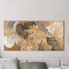 Modernes abstraktes Bild Gold Beige Blau Metallic Movements Haru Ikeda Sales