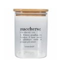 Glas-Zuckerbehälter mit Bambusdeckel 10x10x14 Victionary Rabatte