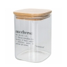Glas-Zuckerbehälter mit Bambusdeckel 10x10x14 Victionary Katalog