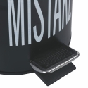 Schwarzer Mülleimer mit Pedal herausnehmbarer Eimer 3l Mistake Bigismore Angebot