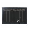 Magnetische Wochenplaner-Tafel schwarz 40x60cm Week Victionary Aktion