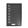 Schwarzes vertikales Wochenplan Tafelfolie 40x60cm mit Kreidestiften Victionary Week Aktion