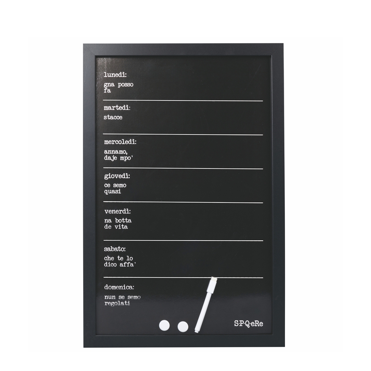 Magnetische Wochenplan-Wandtafel 60x40 Week SPQeRe Aktion Magnetische Wochenplan-Wandtafel 60x40 Week SPQeRe Aktion