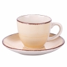 Set aus 6 Kaffeetassen mit Untertassen, buntes Design Baita Verkauf