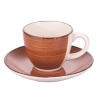 Set aus 6 Kaffeetassen mit Untertassen, buntes Design Baita Angebot