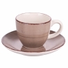 Set aus 6 Kaffeetassen mit Untertassen, buntes Design Baita Sales