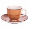 Set aus 6 Kaffeetassen mit Untertassen, buntes Design Baita Katalog