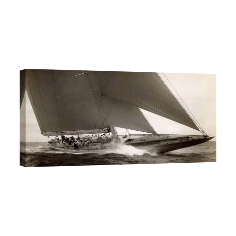 Wandbild Segelboot Vintage J Class Sailboat, 1934 Edwin Levick Aktion