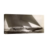 Wandbild Segelboot Vintage J Class Sailboat, 1934 Edwin Levick Aktion