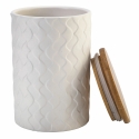 Set aus 3 Küchenbehältern aus Keramik mit Deckel Shade of Shape Geometrie Rabatte