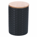 Set aus 3 Küchenbehältern aus Keramik mit Deckel Shade of Shape Geometrie Maße