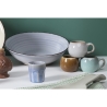 Set aus 2 großen und kleinen Salatschüsseln aus Steingut, 4 Farbtöne Katalog