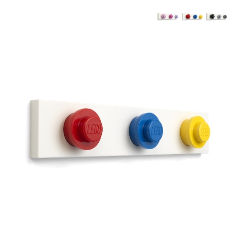LEGO Wandgarderobe mit 3 bunten Haken Aktion