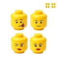 LEGO Kopf Aufbewahrungsbox Mini Set 4, stapelbar Aktion