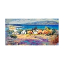 Leinwanddruck Landschaftsbild Mittelmeerküste Luigi Florio Angebot