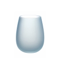 Set blaue Gläser aus Glas, Eiseffekt, 600ml, Happy Hour Ocean Modell