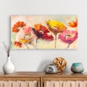Buntes Blumenbild Leinwanddruck Nel vento Luigi Florio Verkauf