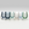 Set blaue Gläser aus Glas, Eiseffekt, 600ml, Happy Hour Ocean Verkauf