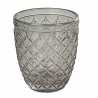 Set mit 6 Wassergläsern aus transparentem, farbigem Glas in Grau Castle Stone Angebot