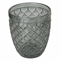 Set mit 6 Wassergläsern aus transparentem, farbigem Glas in Grau Castle Stone Sales