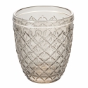 Set mit 6 Wassergläsern aus transparentem, farbigem Glas in Grau Castle Stone Lagerbestand