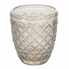 Set mit 6 Wassergläsern aus transparentem, farbigem Glas in Grau Castle Stone Lagerbestand