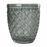 Set mit 6 Wassergläsern aus transparentem, farbigem Glas in Grau Castle Stone Modell