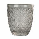 Set mit 6 Wassergläsern aus transparentem, farbigem Glas in Grau Castle Stone Eigenschaften