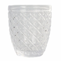 Set mit 6 Wassergläsern aus transparentem, farbigem Glas in Grau Castle Stone Maße