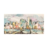 Moderne Stadtlandschaft Leinwanddruck Farben in Manhattan Luigi Florio Angebot