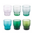 Set aus 6 handgefertigten Wassergläsern aus grünem Glas Unico Greenery Aktion