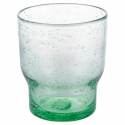 Set aus 6 handgefertigten Wassergläsern aus grünem Glas Unico Greenery Sales