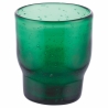Set aus 6 handgefertigten Wassergläsern aus grünem Glas Unico Greenery Lagerbestand