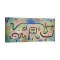 Abstraktes Gemälde auf Leinwand bunt Insula Dulcamara Paul Klee Aktion