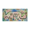 Abstraktes Gemälde auf Leinwand bunt Insula Dulcamara Paul Klee Angebot