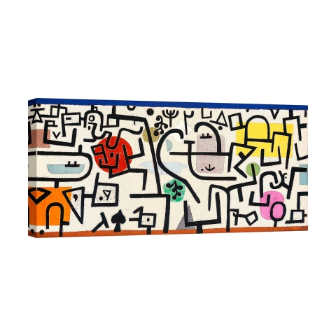 Abstraktes Gemälde auf Leinwanddruck Rich Harbour Paul Klee Aktion