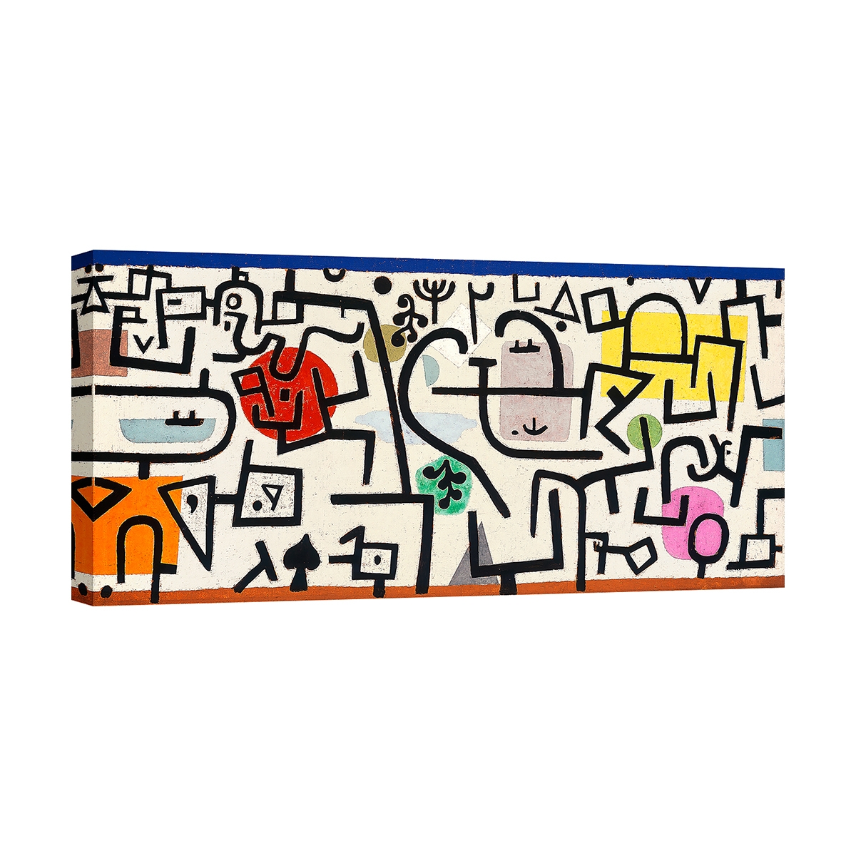 Abstraktes Gemälde auf Leinwanddruck Rich Harbour Paul Klee Aktion