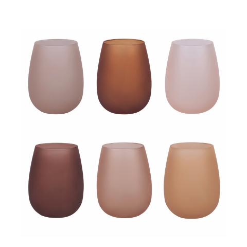 Set aus 6 Eiskristall-Effekt-Gläsern 600 ml Happy Hour Chocolate Aktion