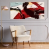 Moderne zeitgenössische Kunstdruck auf Leinwand Ride the Tiger Jim Stone Verkauf