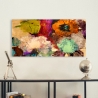 Abstraktes Blumenbild auf Leinwand, Floating Flowers Jim Stone Verkauf