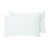 Set aus 2 Kissenbezügen 50x80cm aus weißer Baumwolle mit Patte Toronto Aktion