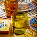 Set mit 6 handgefertigten bunten Wassergläsern aus Glas Unico Daily Verkauf