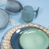 Set blaue Gläser aus Glas, Eiseffekt, 600ml, Happy Hour Ocean Angebot