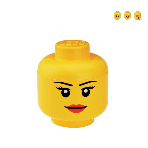 Großes LEGO-Aufbewahrungsbehälter in Kopfform Head L Aktion