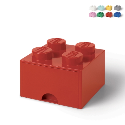 LEGO Brick Schubladenbox mit 4 Knöpfen Aktion