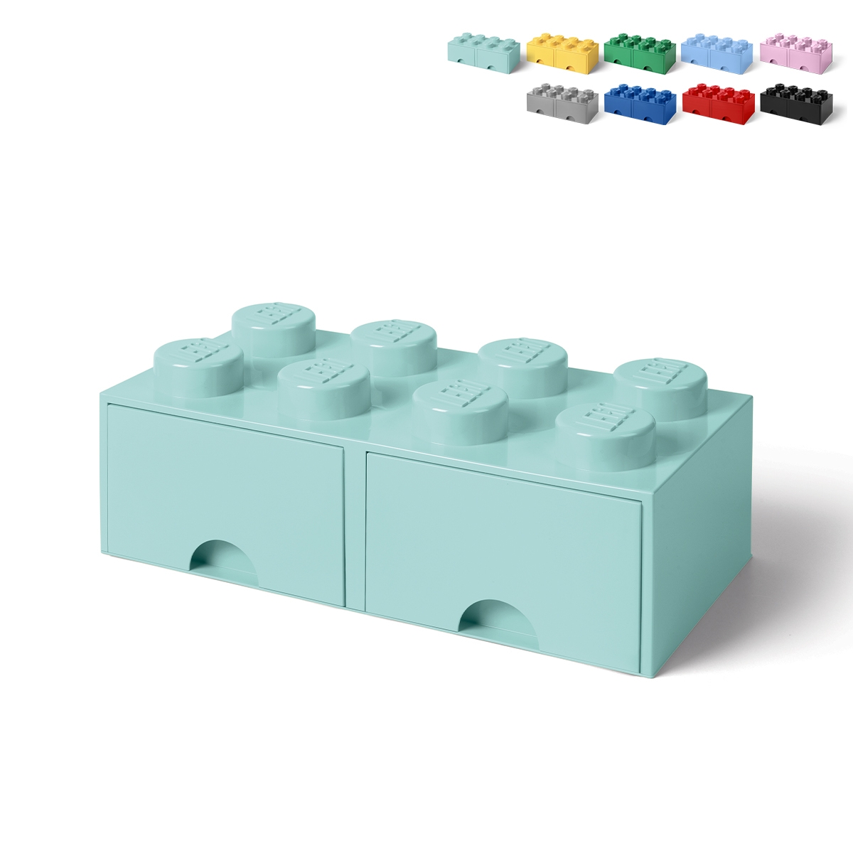LEGO Aufbewahrungsbox in Ziegelsteinform mit 2 Schubladen 8 Noppen Angebot LEGO Aufbewahrungsbox in Ziegelsteinform mit 2 Schubladen 8 Noppen Angebot