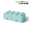 LEGO Aufbewahrungsbox in Ziegelsteinform mit 2 Schubladen 8 Noppen Angebot