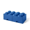 LEGO Aufbewahrungsbox in Ziegelsteinform mit 2 Schubladen 8 Noppen Maße
