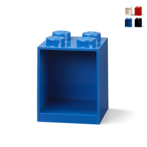 LEGO Brick Wandregal mit 4 Noppen Ablagebox Aktion
